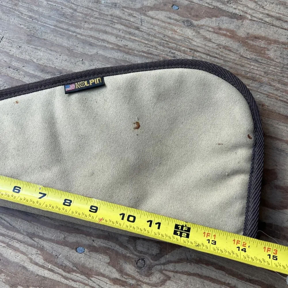 KOLPIN Soft Padded Canvas Revolver Pistol Handgun Gun Case 15x7”